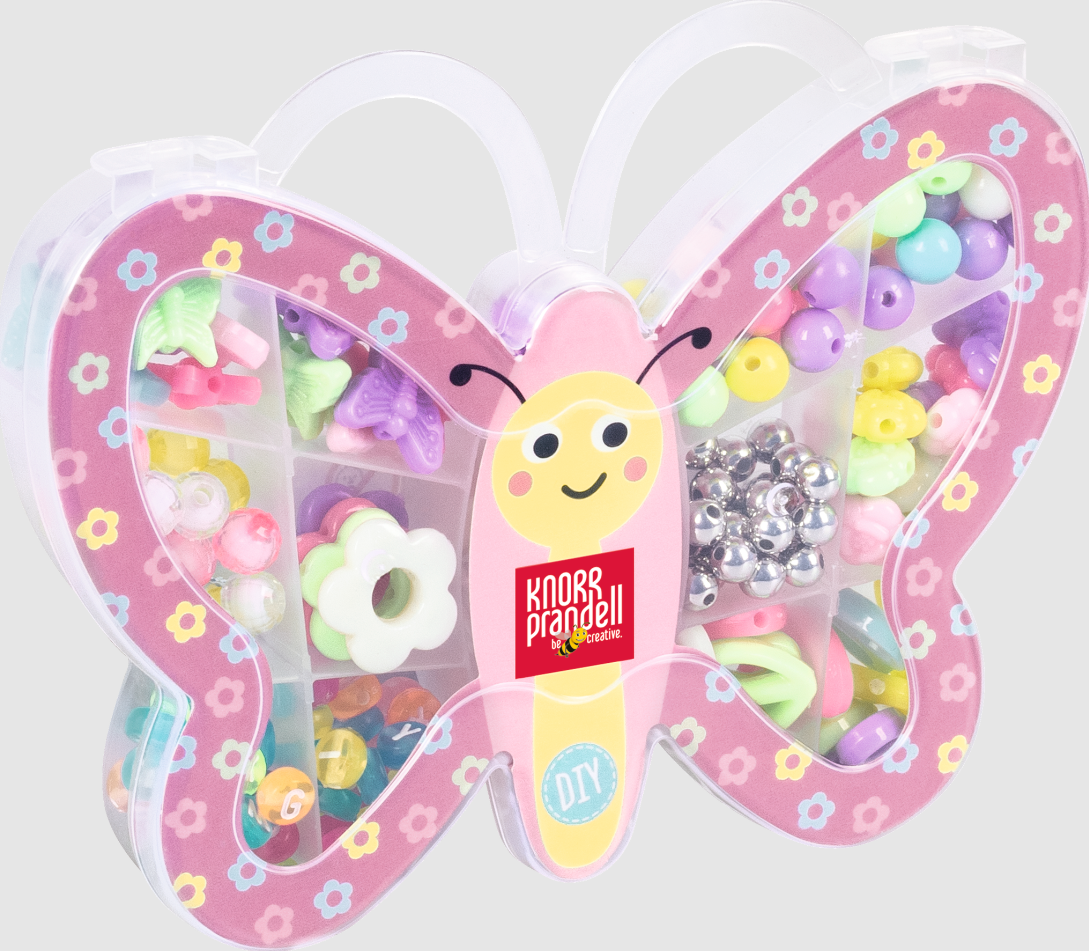 Jewellery set Butterfly, multicoloured, pastel